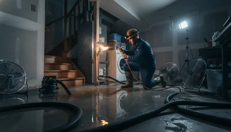 Expert Plumbing Pro - emergency-burst-pipe-repair-for-a-flooded-basement-in-belmar-park